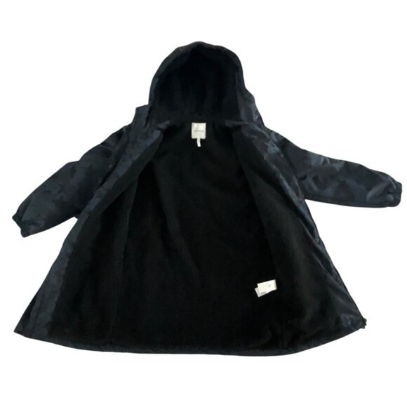 Anthropologie Avec Les Filles Star Camo Jacket Parka Sherpa Lined Long Length S - Picture 16 of 16